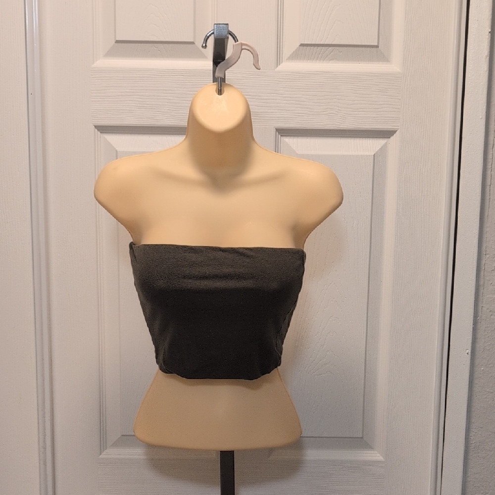 Fashion Nova Olive Green Small Tube Top